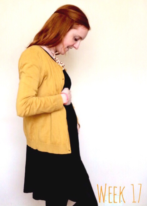 Pregnancy week 17 diary - 17 weeks pregnant baby bump shot at 17 weeks pregnant. Week-by-week pregnancy diary and update