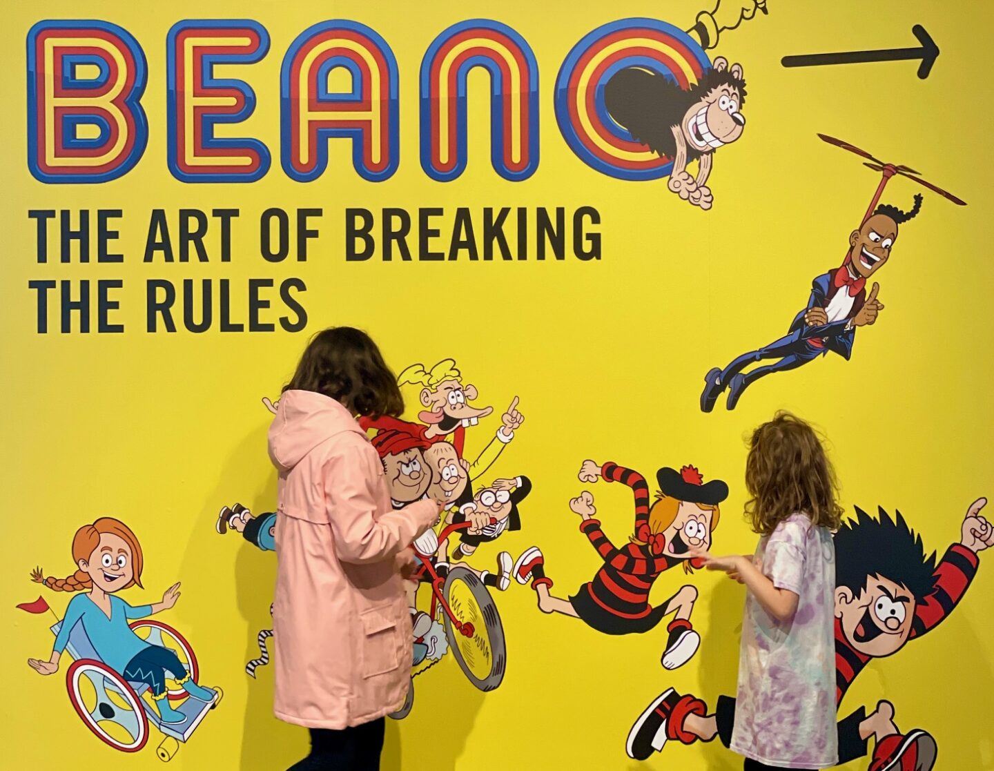 The Beano - The Art Of Breaking The Rules exhibition in London