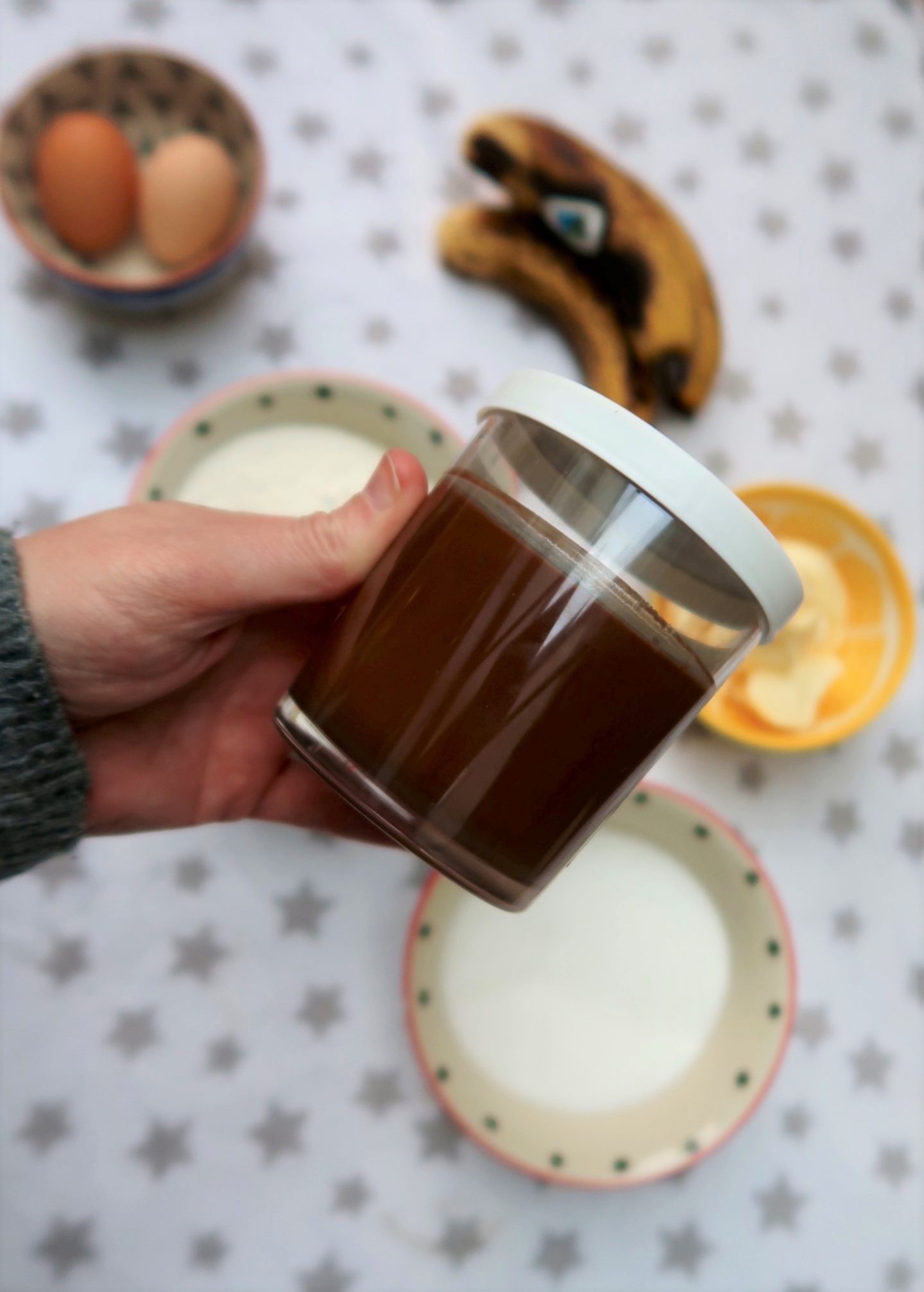 Chocolate spread to add to easy banana bread recipe