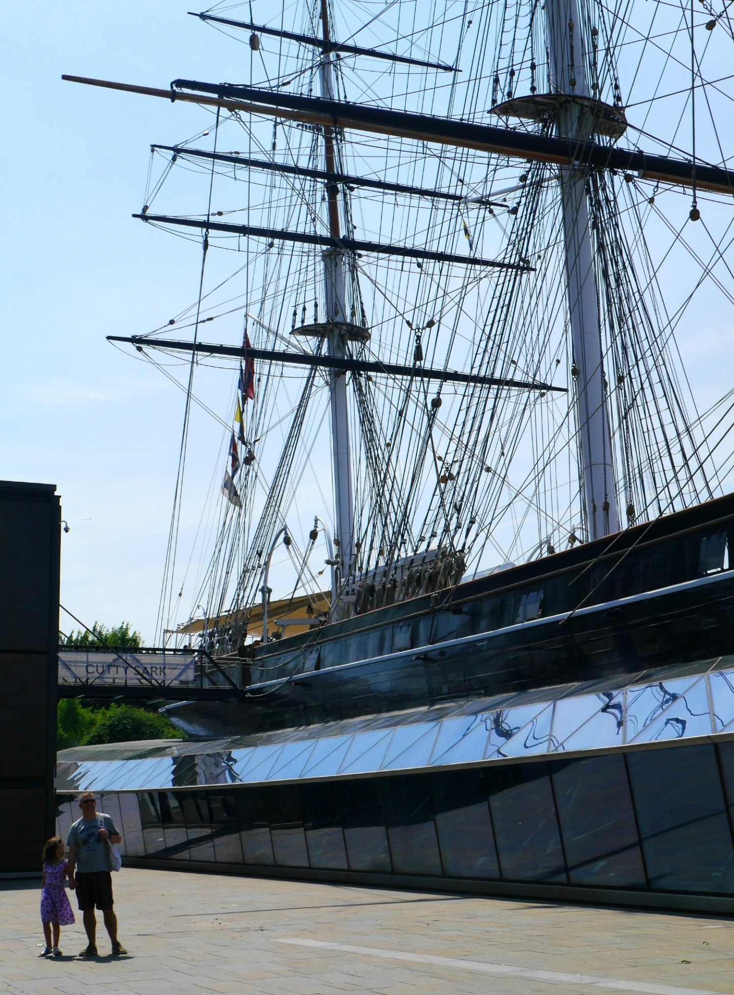 Cutty Sark review - view of the whole ship from outside