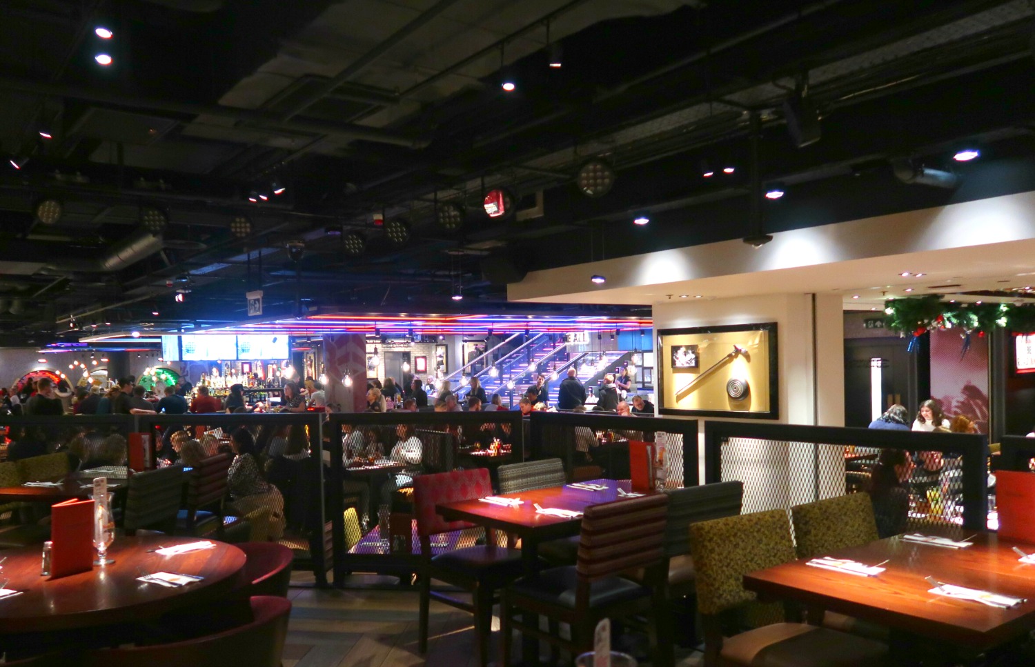 Leicester Square at Christmas - Hard Rock Cafe Piccadilly