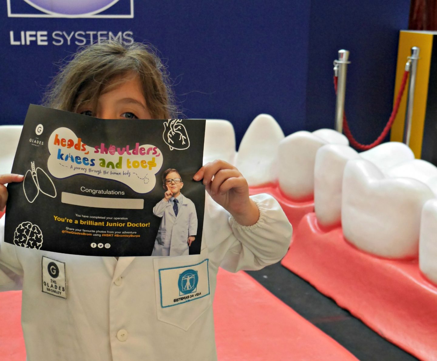 Heads, Shoulders, Knees and Toes at The Glades certificate