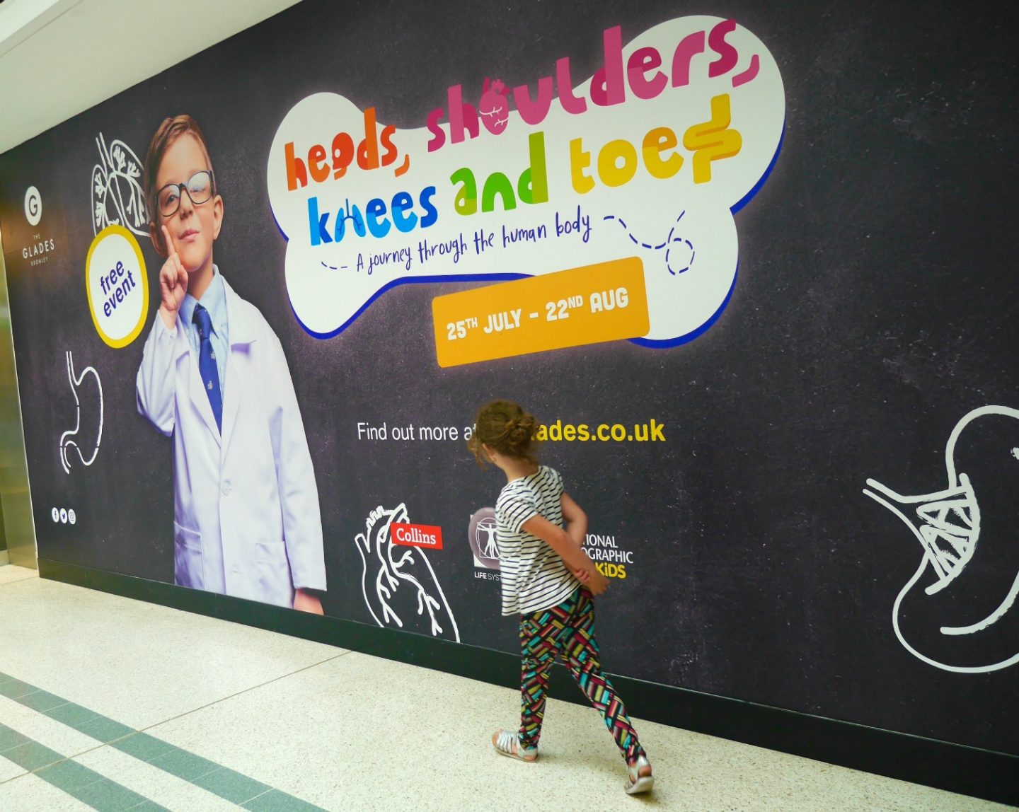 Heads, Shoulders, Knees and Toes at The Glades, Bromley - poster
