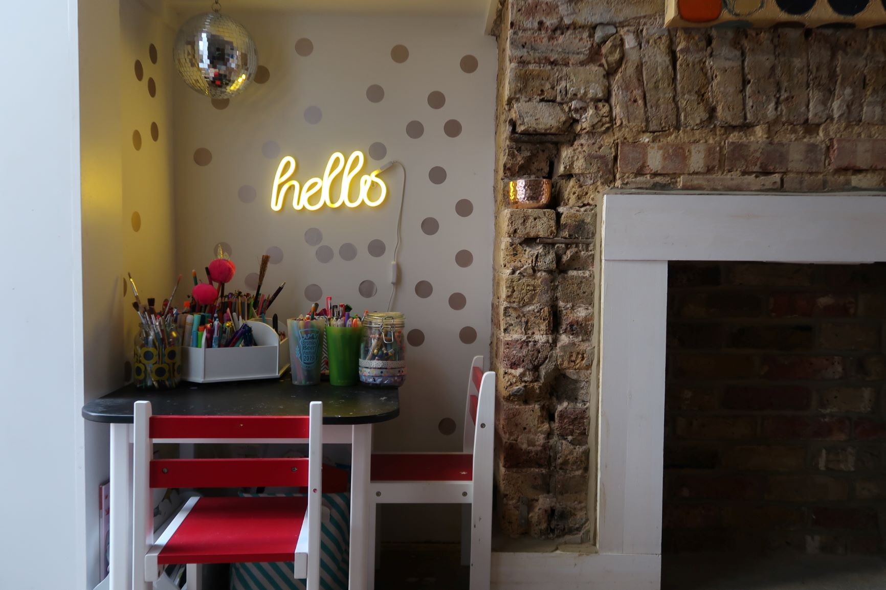 How to make a kids art and crafts area