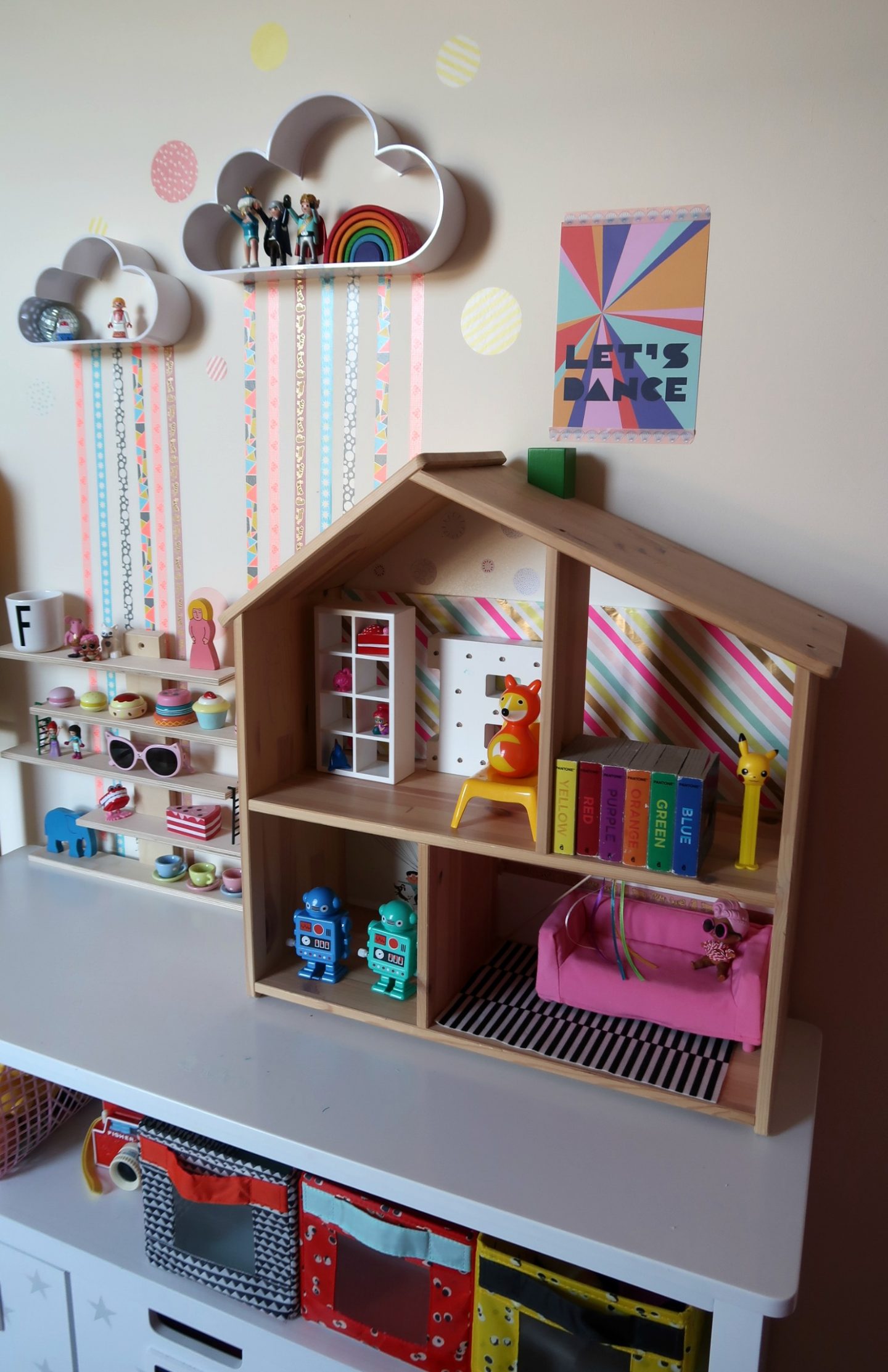 Kids room storage hacks with IKEA Flisat