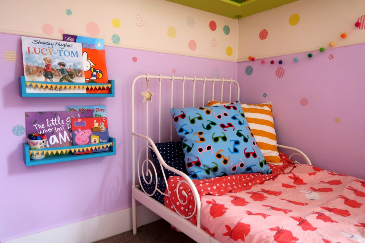 IKEA bed and bookshelves - IKEA school run hack