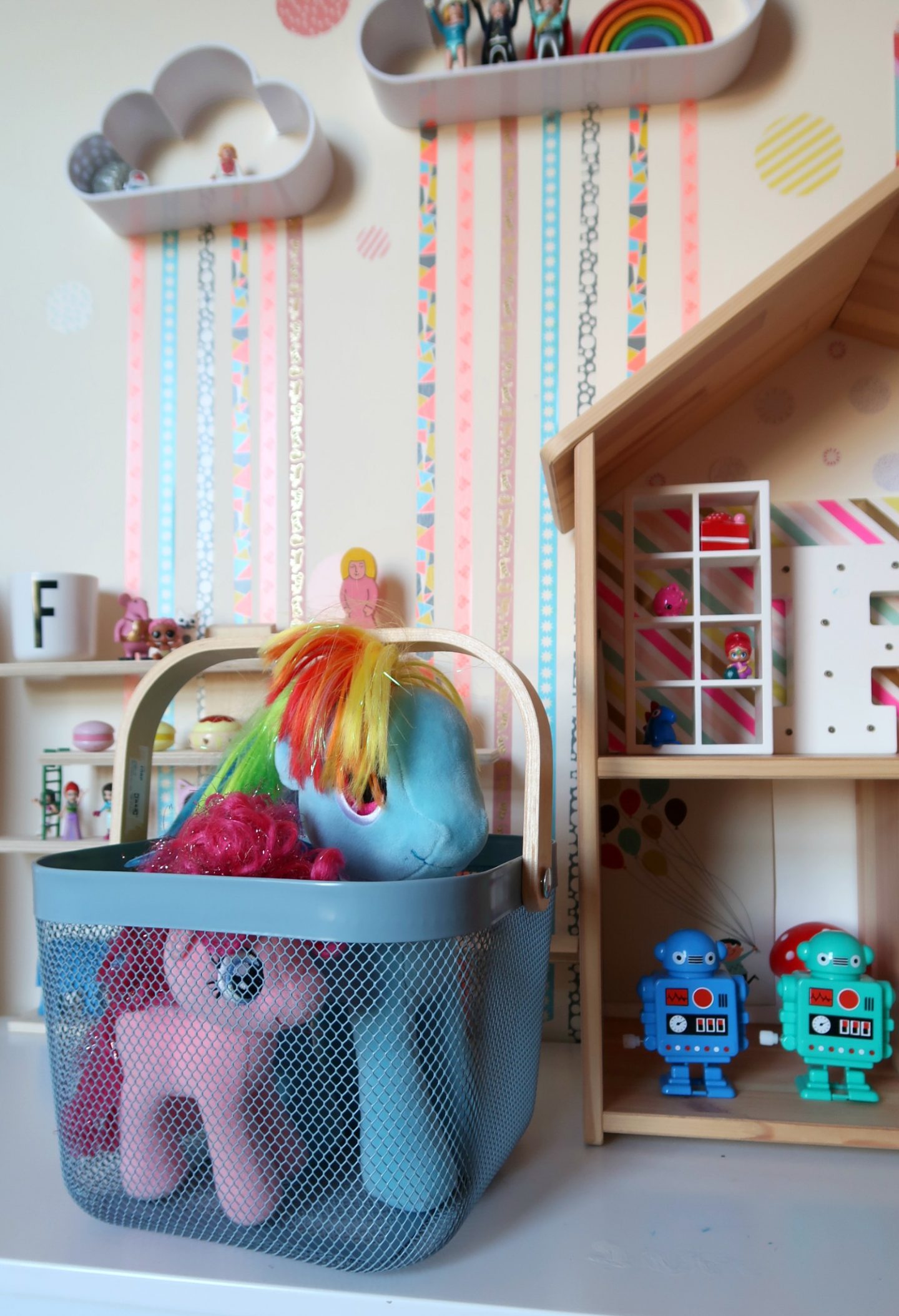 IKEA hacks for kids - kitchen storage basket used for toys