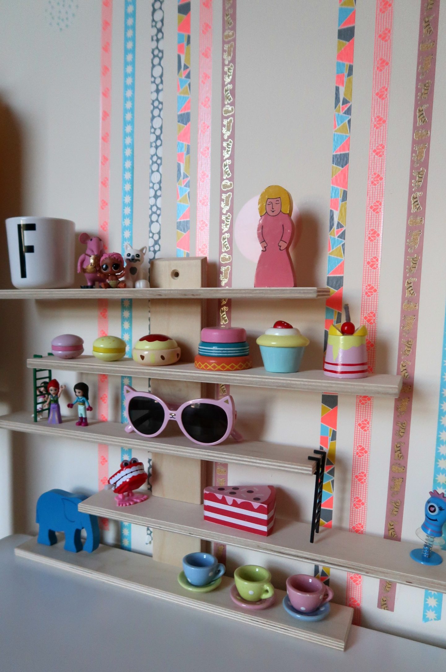 IKEA Lustigt shelves for toys 