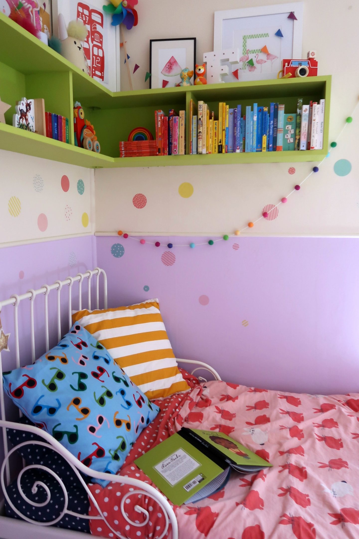 IKEA Minnen bed and IKEA cushions - IKEA school run hacks