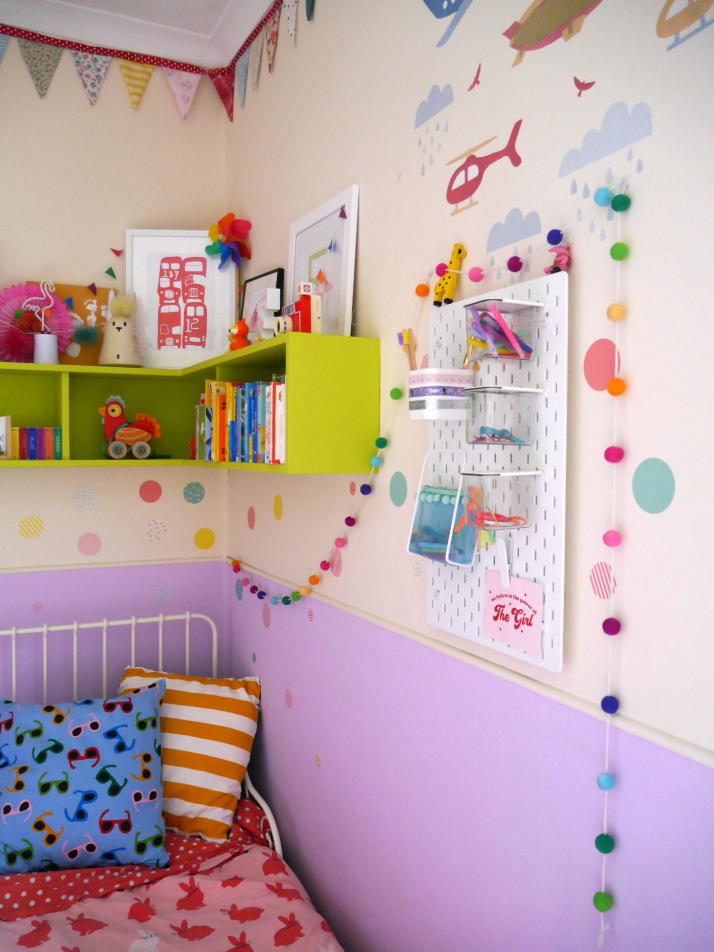 IKEA Skadis pegboard is children's bedrooms - IKEA school run hacks