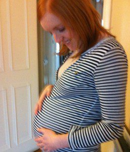 40 weeks pregnant bump shot, and an induction of labour birth story