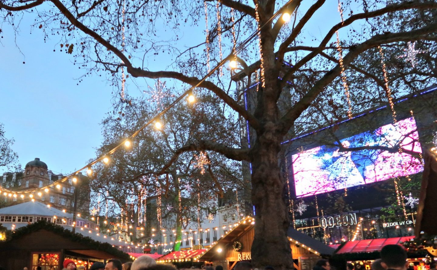 Leicester Square at Christmas - Odeon