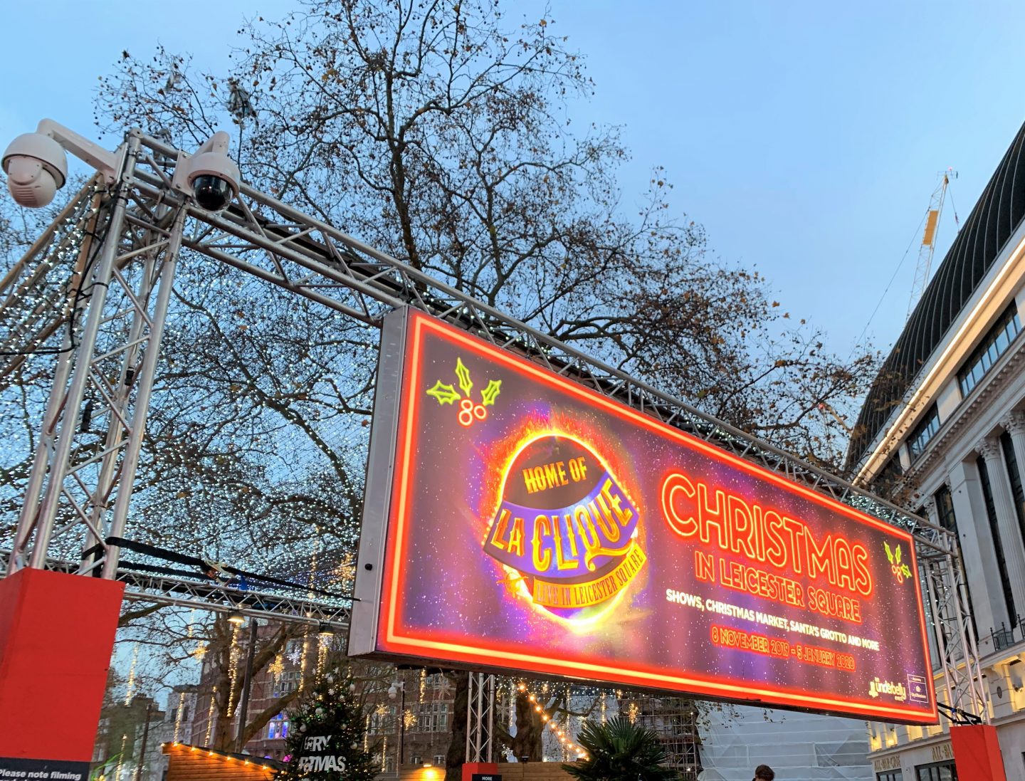 Leicester Square at Christmas