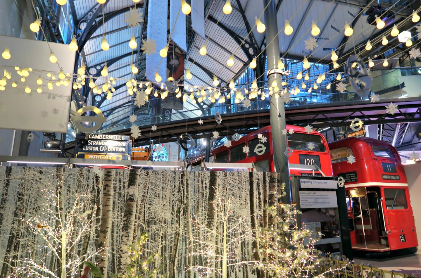 London Transport Museum at Christmas