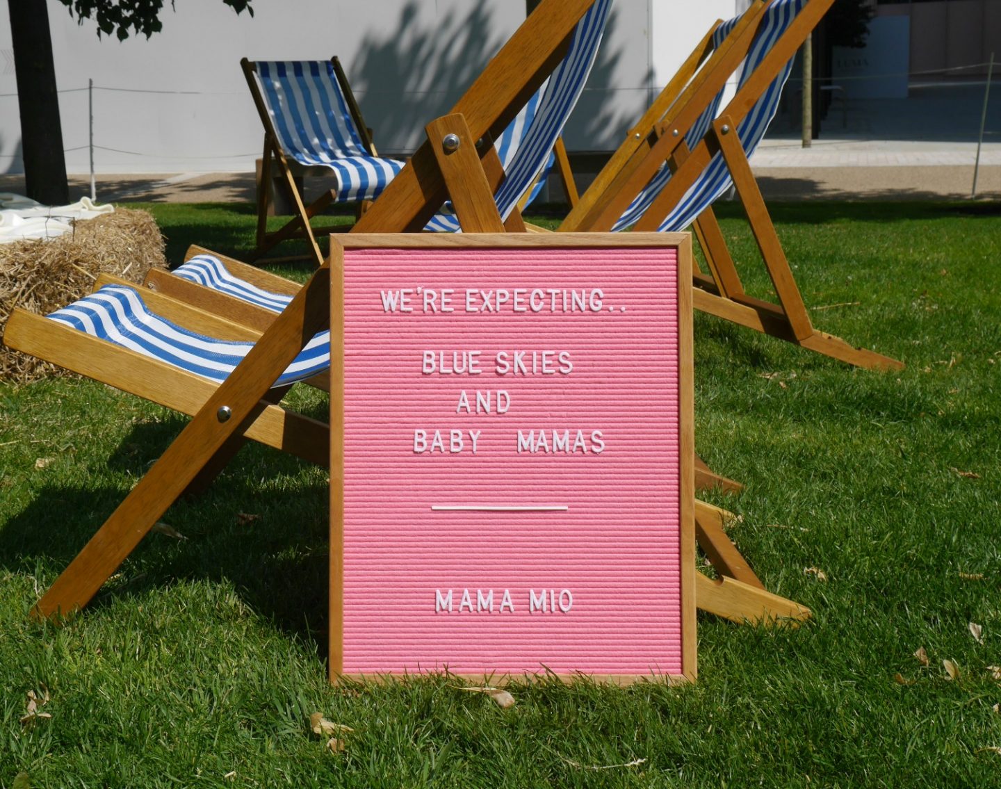 Mama Mio #expectingchange letter board