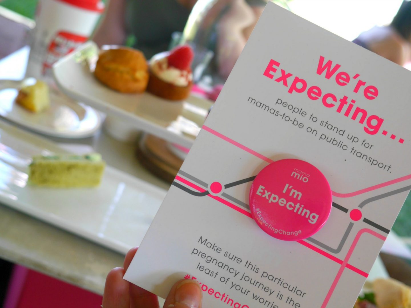 Mama Mio pregnancy badge - #expectingchange
