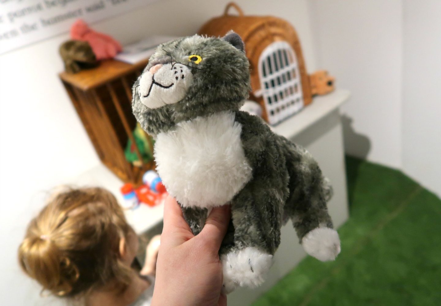 Mog the cat at the Discover Children's Story Centre