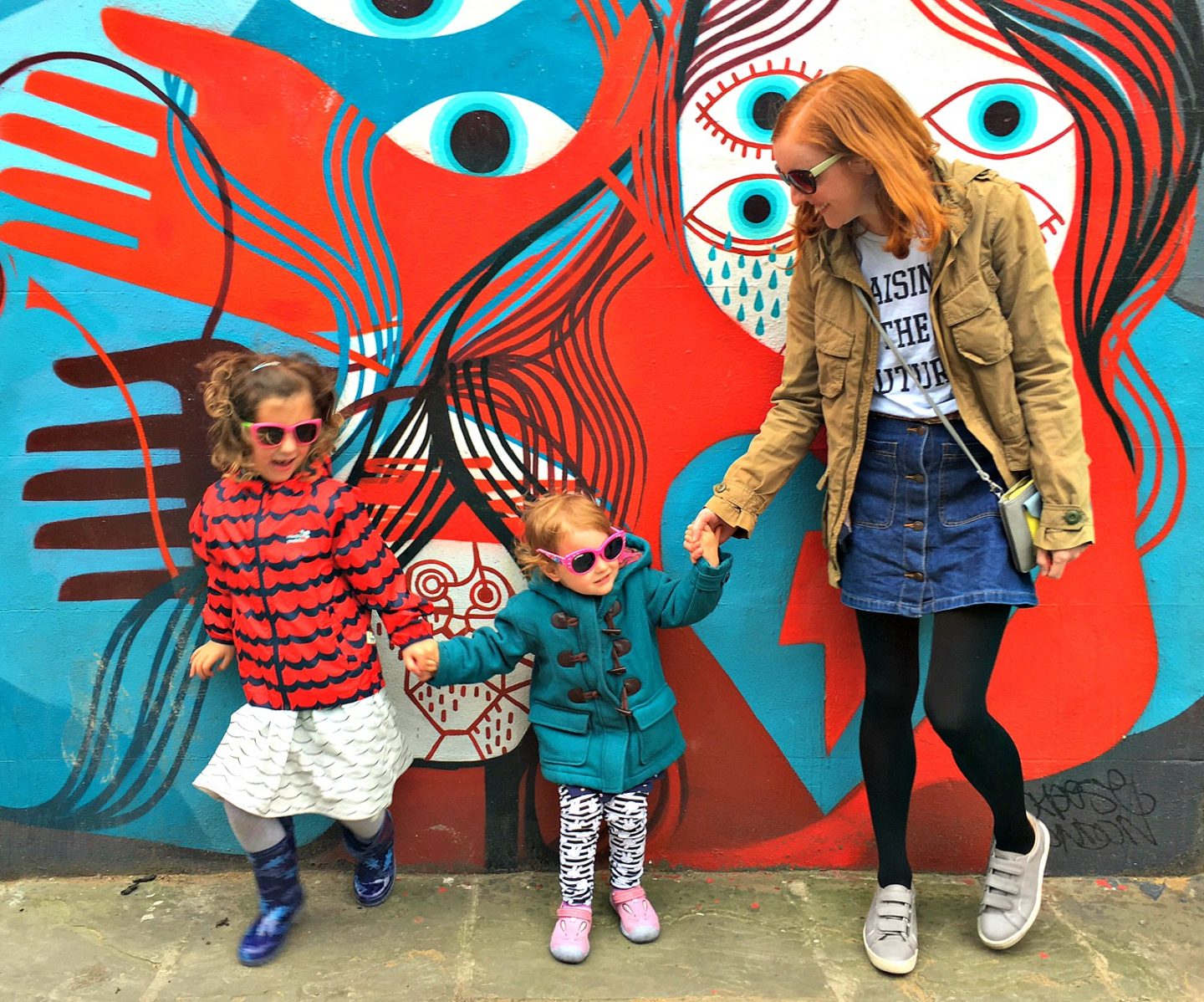 Painted wall outside Florence pub, Herne Hill, south London