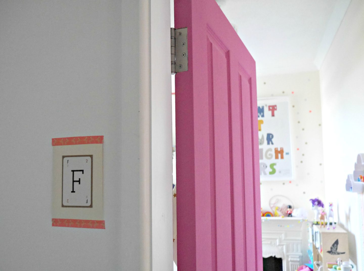 Pink doors in children's bedrooms - colourful eclectic rooms and colourful kids room