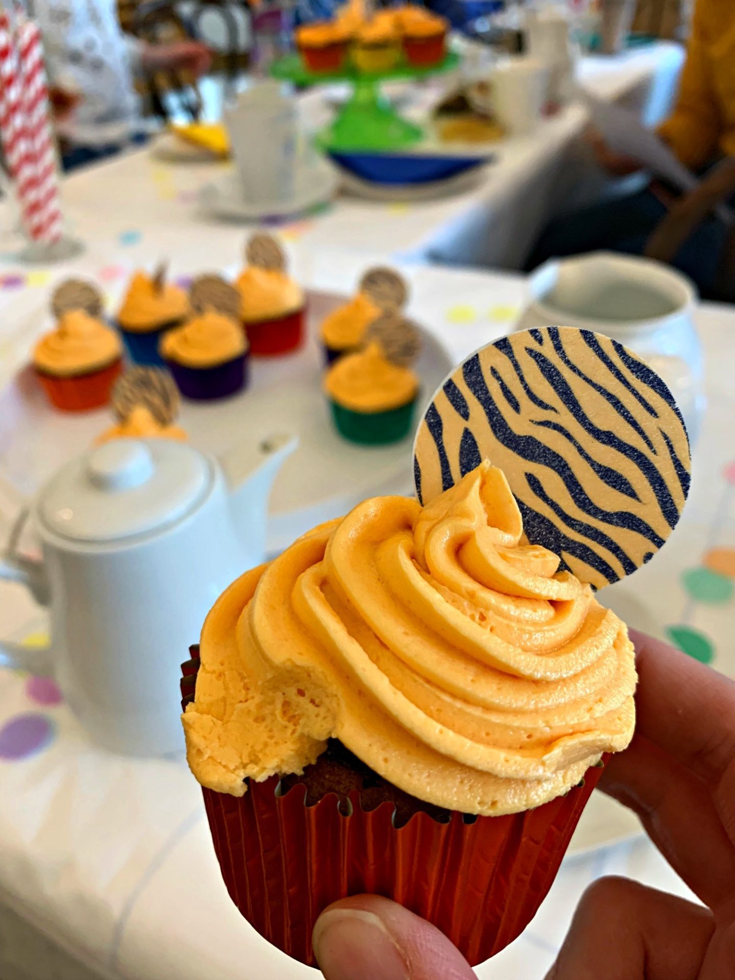 Tiger cupcakes at the Discover  Children's Story Centre