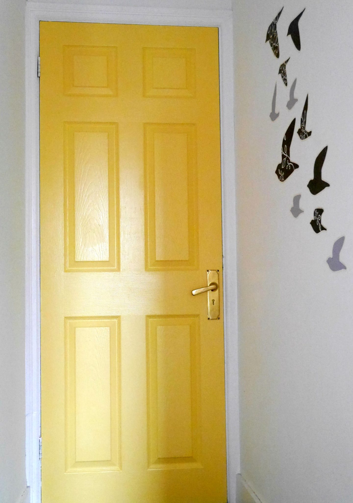 Yellow painted door - how to add colour to your family home