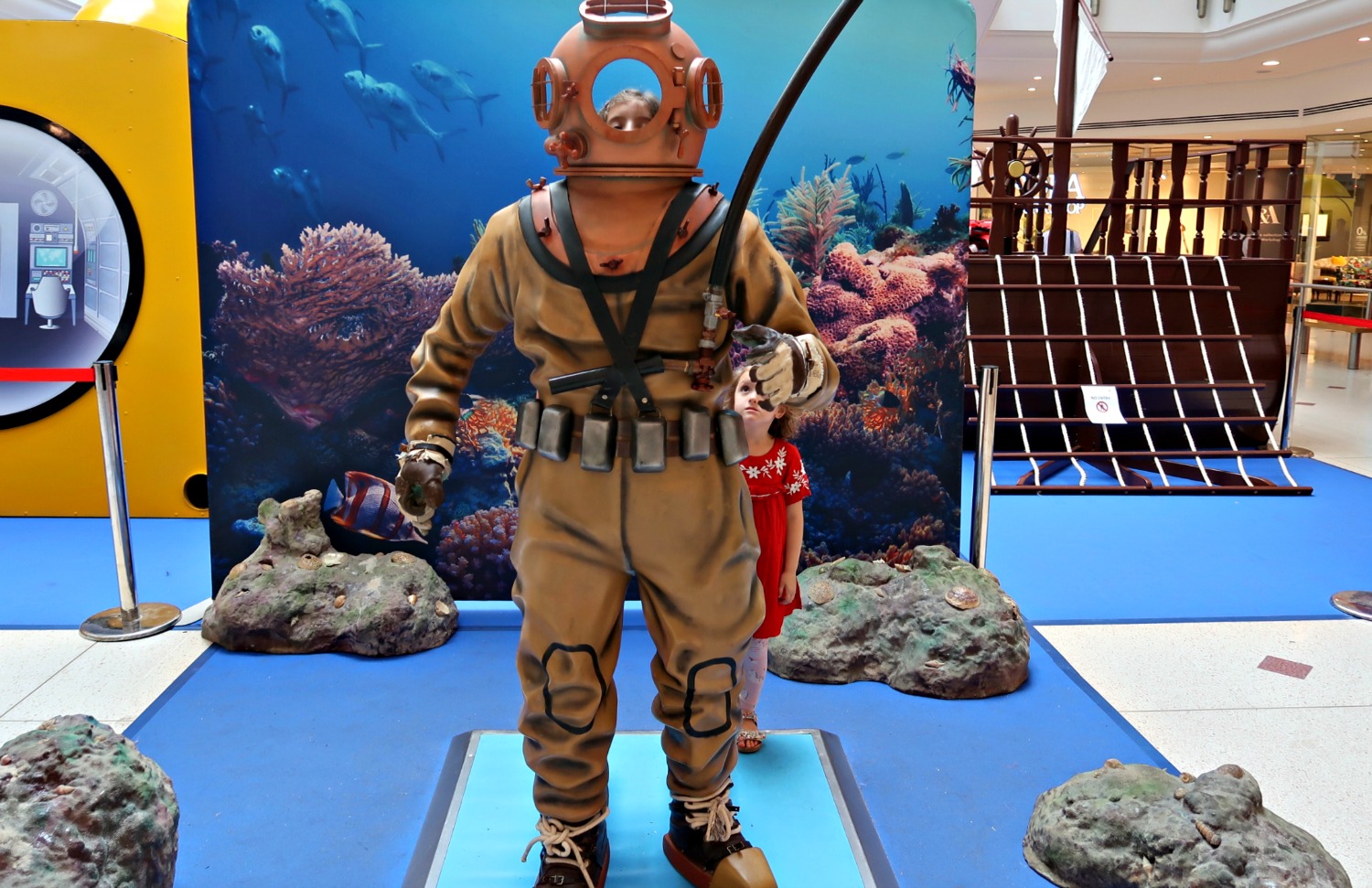 old fashioned diving suit at You, Me and The Sea Bromley