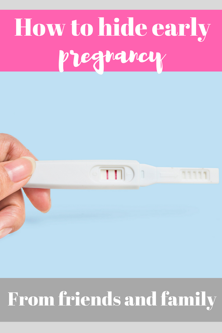 How to hide your early pregnancy from friends and family...just found out you're pregnant and want to keep it a secret? Here's some tips for hiding your early pregnancy from friends, family and work #ttc #pregnancy #earlypregnancy #pregnant