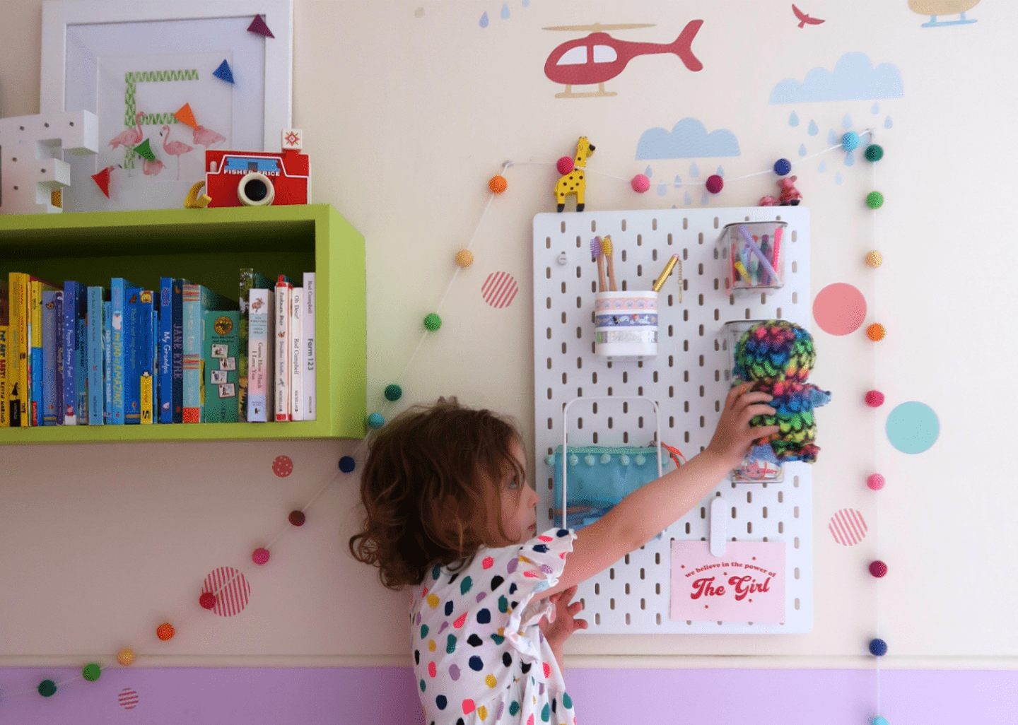 IKEA SKADIS pegboard - IKEA pegboard hacks and school run hacks