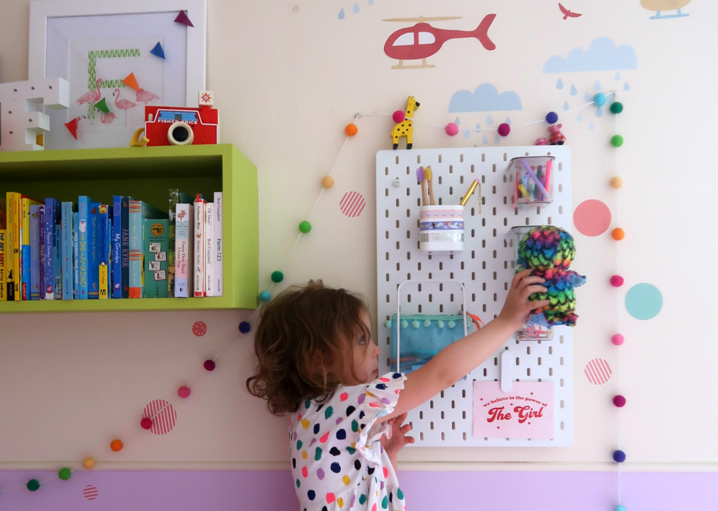 IKEA SKADIS pegboard and IKEA school run hacks